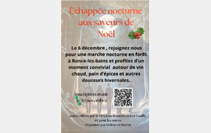 marche nocturne de Noel 